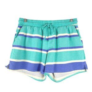 Wildfox Sweat Shorts Womens Small Multicolored Striped Cotton Blend‎ NWT SS-1754